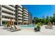 Inviting pool area with comfortable lounge chairs at 25 E 40Th St # 6A, Indianapolis, IN 46205