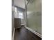 Modern bathroom featuring sleek vanity, walk-in shower, and contemporary fixtures at 1702 Barth Ave, Indianapolis, IN 46203