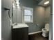 Well-lit bathroom offers a modern sink, vanity, and fixtures at 1702 Barth Ave, Indianapolis, IN 46203