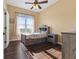 Cozy bedroom featuring a comfy bed, natural light, and rustic furniture at 9083 W Koger Ln, Martinsville, IN 46151