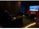 Home theater with comfy seating and a large screen for immersive entertainment at 9083 W Koger Ln, Martinsville, IN 46151