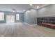 Finished basement featuring a fireplace and sliding glass doors at 2101 N Wolf Cv, Martinsville, IN 46151