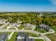 Beautiful aerial view of a community of homes featuring luscious lawns and lots of mature trees at 340 Beechwood Farm Ln, Indianapolis, IN 46260