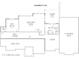 Basement floor plan featuring the layout of the gym, game/media room, covered patio, and storage at 340 Beechwood Farm Ln, Indianapolis, IN 46260