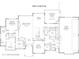 Detailed first-floor plan showcasing the layout of the Primary bedroom, kitchen, great room, and four-car garage at 340 Beechwood Farm Ln, Indianapolis, IN 46260