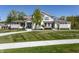 Inviting two-story home with stone accents, manicured lawn, and a circular driveway at 340 Beechwood Farm Ln, Indianapolis, IN 46260