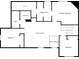 Floorplan of bedrooms, laundry, primary bath, and Gathering room at 11851 Fawn Crest Dr, Indianapolis, IN 46235