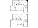 Floorplan includes 2nd floor bedrooms, laundry, primary bath, and 1st floor kitchen and dining room at 11851 Fawn Crest Dr, Indianapolis, IN 46235