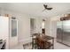 Spacious kitchen featuring stainless steel appliances and a stylish kitchen island at 47 Meadow Dr, New Palestine, IN 46163