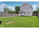 Beautifully maintained backyard with lush green lawn and a privacy fence at 2434 N Pennsylvania St, Indianapolis, IN 46205