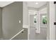 Upstairs hallway with access to bedrooms at 1647 Sheldon St, Indianapolis, IN 46218