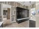 Mud room featuring custom lockers and storage, providing organization with style at 9700 Windy Hills Dr, Zionsville, IN 46077