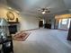 Bright living room featuring a fireplace and ample natural light at 1144 Woodridge, Brownsburg, IN 46112