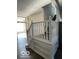 White staircase with built-in shelving, leading to the upper level at 902 W Main St, Greenfield, IN 46140