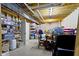 Unfinished basement featuring shelving and storage at 11633 Trail Ridge Pl, Zionsville, IN 46077