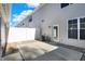 Private backyard patio, exterior access, and AC unit at 3885 Wren Dr, Brownsburg, IN 46112