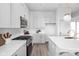 Modern kitchen with stainless steel appliances, a decorative backsplash, and ample counter space at 1659 Midland Main St, Westfield, IN 46074