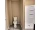 Small bathroom with toilet and shower stall at 1011 S Elm St, Muncie, IN 47302