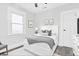 Comfortable bedroom with neutral tones, a stylish bed, and soft lighting for a relaxing atmosphere at 324 N Tacoma Ave, Indianapolis, IN 46201