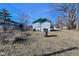 View of the backyard and the back of the home at 3111 Station St, Indianapolis, IN 46218