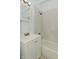 Modest bathroom with a tub-shower combination and classic fixtures at 3111 Station St, Indianapolis, IN 46218