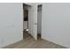 A bedroom with a closet, light-colored walls and modern floors at 3111 Station St, Indianapolis, IN 46218