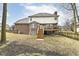 Expansive backyard featuring a spacious wooden deck, perfect for outdoor entertaining and relaxation at 14626 Warner Trl, Westfield, IN 46074