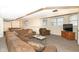 Finished basement with sectional sofa, TV, and games offering multiple entertainment and relaxation options at 14626 Warner Trl, Westfield, IN 46074