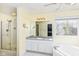 Bright bathroom with shower, vanity, garden tub and natural light at 14626 Warner Trl, Westfield, IN 46074