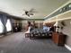 Spacious Primary bedroom showcasing a cozy bed and matching wooden furniture at 5656 Buck Dr, Noblesville, IN 46062