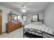 This bedroom features natural light, neutral tones, and a spacious closet at 1487 Brook Mill Ct, Carmel, IN 46032