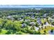 Aerial view showcasing a neighborhood's tree-lined streets and tranquil setting at 11419 Romeo Pl, Fishers, IN 46040
