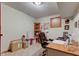 Dedicated office space with a desk, chair, and shelving, creating a productive work environment at 691 Walnut Woods Dr, Greenwood, IN 46142