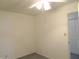 Carpeted bedroom features a ceiling fan at 431 Vestal Rd, Plainfield, IN 46168