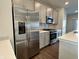 Stainless steel refrigerator in a modern kitchen at 3534 Brampton Ln, Westfield, IN 46074