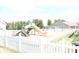 Community playground featuring two slides, stairs, and a protective perimeter fence at 882 Brookshire Dr, Franklin, IN 46131