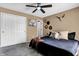 Spacious bedroom with ceiling fan and closet space at 828 Ashton Park Dr, Greenwood, IN 46143