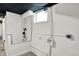 Basement dog washing station featuring black and white tile at 22 W 54Th St, Indianapolis, IN 46208