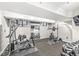 Basement gym with a variety of exercise equipment at 6996 N Washington Blvd, Indianapolis, IN 46220