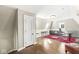 Home office with hardwood floors, large windows and built-in desk at 6996 N Washington Blvd, Indianapolis, IN 46220