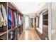 Large walk-in closet with ample shelving and hanging space at 6996 N Washington Blvd, Indianapolis, IN 46220