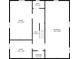 Basement floor plan featuring a large basement area, two rooms, storage and hall at 4807 Graceland Ave, Indianapolis, IN 46208