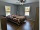 Spacious bedroom with hardwood floors and large windows at 108 W 650 South, Pendleton, IN 46064
