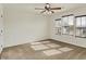 Bedroom featuring carpet, a ceiling fan, and natural light from windows at 612 Reunion Ln, Greenwood, IN 46143
