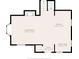 Second floor plan featuring the living room, kitchen, dining area, and foyer at 327 Central Ave, Anderson, IN 46012