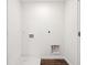 A laundry room ready for a washer and dryer at 6286 Wasco Dr, Whitestown, IN 46075