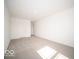 Empty bedroom with neutral carpet and attached bathroom view at 6296 Wasco Dr, Whitestown, IN 46075