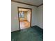 View of a dining room featuring parquet floors and a chandelier at 8855 N Waverly Park Rd, Martinsville, IN 46151