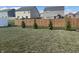 Well-maintained backyard with a wooden fence, enhancing privacy and security at 2018 Abbey Ln, Columbus, IN 47201