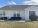 Back patio featuring outdoor seating and grill for outdoor entertainment and relaxation at 2018 Abbey Ln, Columbus, IN 47201